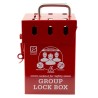 RS PRO 6 Padlock Lockout Station 110mm Width 155mm Height Red 882-5933