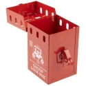 RS PRO 6 Padlock Lockout Station 110mm Width 155mm Height Red 882-5933