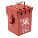 RS PRO 6 Padlock Lockout Station 110mm Width 155mm Height Red 882-5933