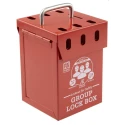RS PRO 6 Padlock Lockout Station 110mm Width 155mm Height Red 882-5933
