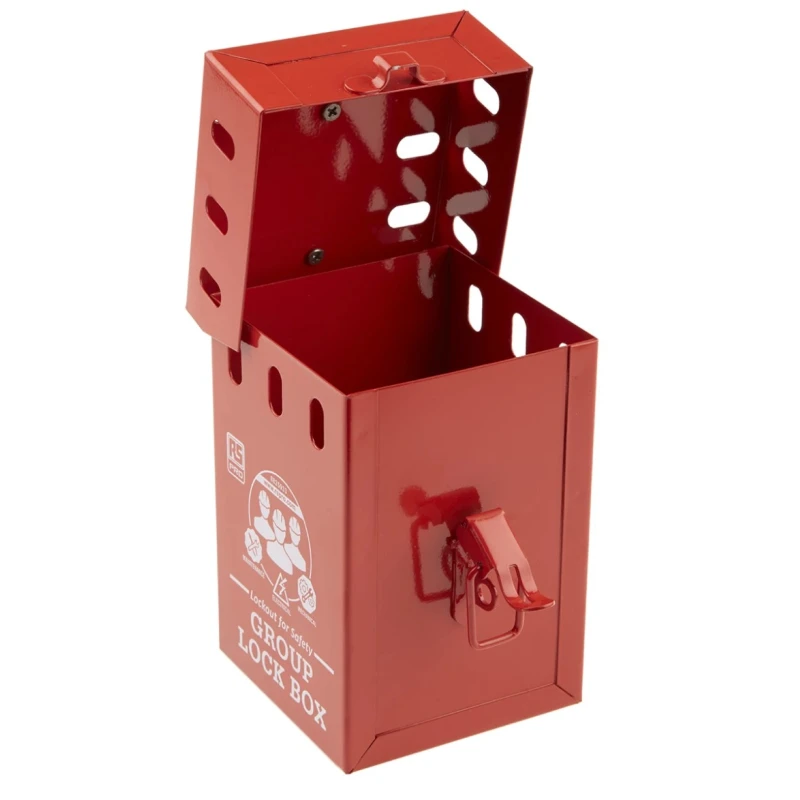 RS PRO 6 Padlock Lockout Station 110mm Width 155mm Height Red 882-5933