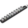 Wera 9-Piece 3/8 in Bit Socket Set with Twist to Unlock Mechanism, Colour Coded Sockets 05003973001