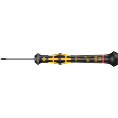 Wera Precision Screwdriver PH000 Tip 40 mm Blade 137mm Overall ESD Safe Czech Republic PH000