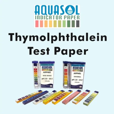 Aquasol Thymolphthalein Test Paper Thymolphthalein Test Paper (10 Booklets of 20 Leaf Each in Kangaroo Pack) AIPTH