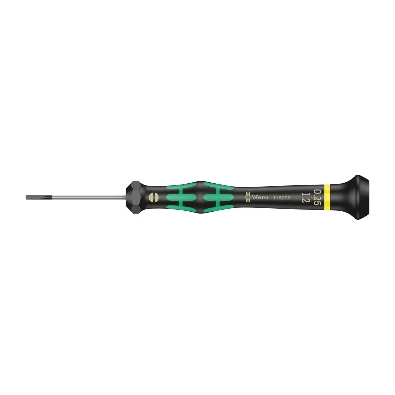 Wera Precision Screwdriver Slotted Tip 0.35mm Thickness, 40mm Blade, 137mm Overall Length 05117997001