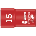 Wera Insulated 3/8 in Drive 15 mm 6 Point Hex Socket VDE 1000V Approved 46mm Overall Length 05003667001