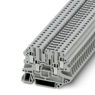 Phoenix Contact UT 4-QUATTRO-TG P/P Series Disconnect Terminal Block Grey, 0.14mm² - 6 mm², 1-Level, Screw 3064030