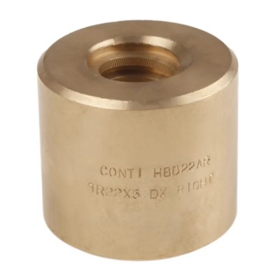RS PRO 5 mm Cylindrical Bronze Round Nut for Lead Screw 22 mm 862-5367