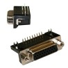 Norcomp 181 15 Way Right Angle 2.29 mm Pitch Through Hole D-Sub Connector with 4 to 40 Screw Lock Male 181-015-113R561