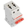 ABB 2-Pole DIN Rail Isolator Switch SD202/32, IP20 IP40 Rated, 32A Current, 125V DC 440V AC, Screw 2CDD282101R0032 SD202/32