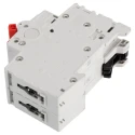 ABB 2-Pole DIN Rail Isolator Switch SD202/32, IP20 IP40 Rated, 32A Current, 125V DC 440V AC, Screw 2CDD282101R0032 SD202/32