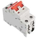 ABB 2-Pole DIN Rail Isolator Switch SD202/32, IP20 IP40 Rated, 32A Current, 125V DC 440V AC, Screw 2CDD282101R0032 SD202/32