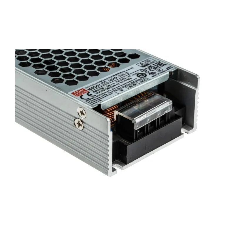 MEAN WELL 300W Single Output Switching Power Supply 5V DC, 60A, Universal Input 90-264V AC 127-370V DC, Fanless UHP-350-5