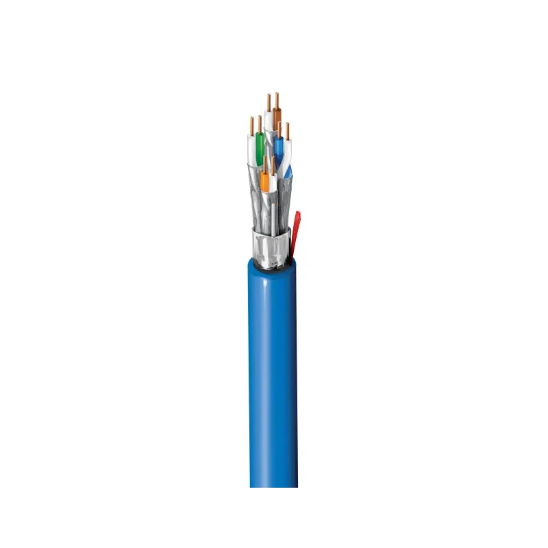 Belden 2201ENH Cat6a Ethernet Cable 500 m Shielded Screened Blue Low Smoke Zero Halogen 72V 7mm OD Cat6a 2201ENH