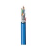 Belden 2201ENH Cat6a Ethernet Cable 500 m Shielded Screened Blue Low Smoke Zero Halogen 72V 7mm OD Cat6a 2201ENH