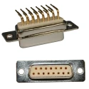 Norcomp 173 25 Way Right Angle 2.77 mm Pitch Through Hole D-Sub Connector with 4 to 40 Insert Female 173-E25-213R001