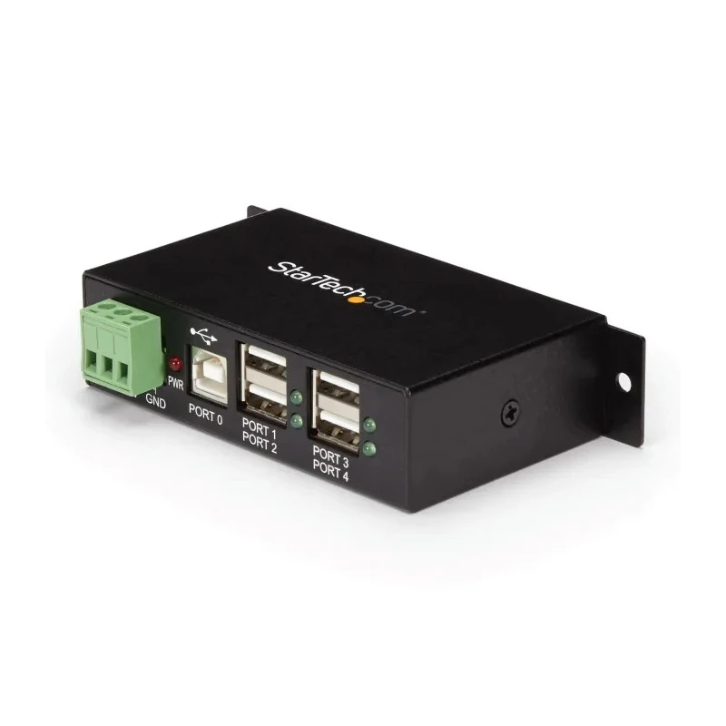 StarTech.com 4 Port USB 2.0 USB Hub Terminal Connector Powered Compact 114 mm x 26 mm x 57 mm ST4200USBM