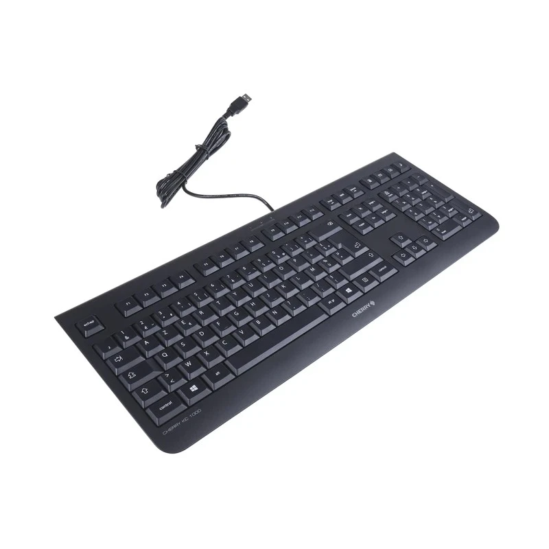 Cherry Wired USB Standard Keyboard AZERTY Layout Black Industrial Grade JK-0800FR-2