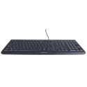 Cherry Wired USB Standard Keyboard AZERTY Layout Black Industrial Grade JK-0800FR-2