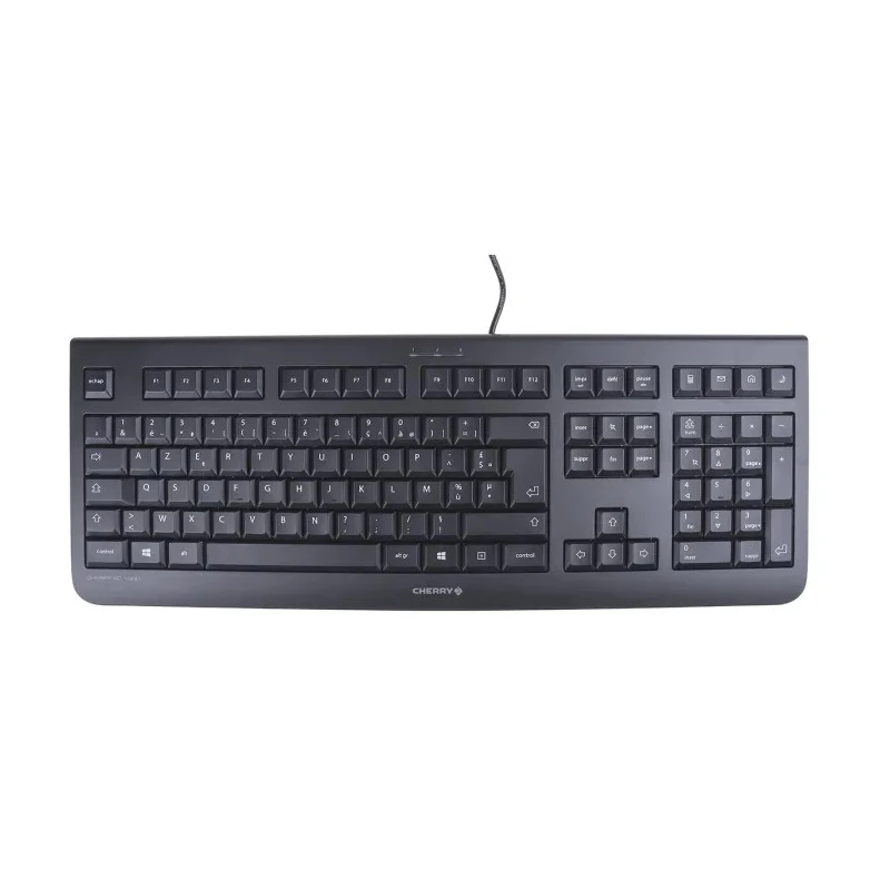 Cherry Wired USB Standard Keyboard AZERTY Layout Black Industrial Grade JK-0800FR-2