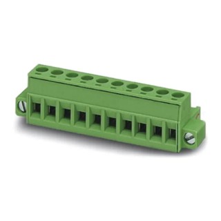 Phoenix Contact MSTB 2.5 HC/10-STF-5.08 Series Pluggable Terminal Block, 10-Contact, 5.08 mm Pitch, 16A, 630V 1912265