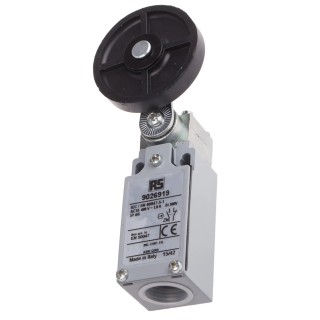 RS PRO Roller Lever Limit Switch 1 NO 1 NC Zinc Alloy Housing IP66 400V AC 10A IP66