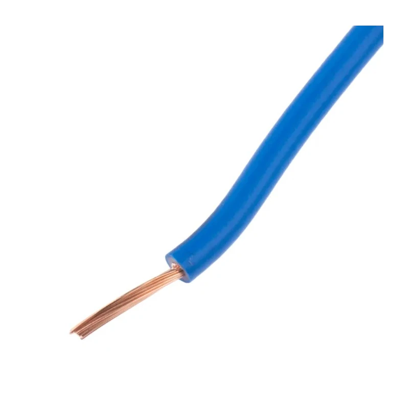 RS PRO Blue 1 mm² Hook Up Wire, 17 AWG, 29/0.2 mm strands, 100 m Length, Polyvinyl Chloride Jacket, H05V-K 902-8379