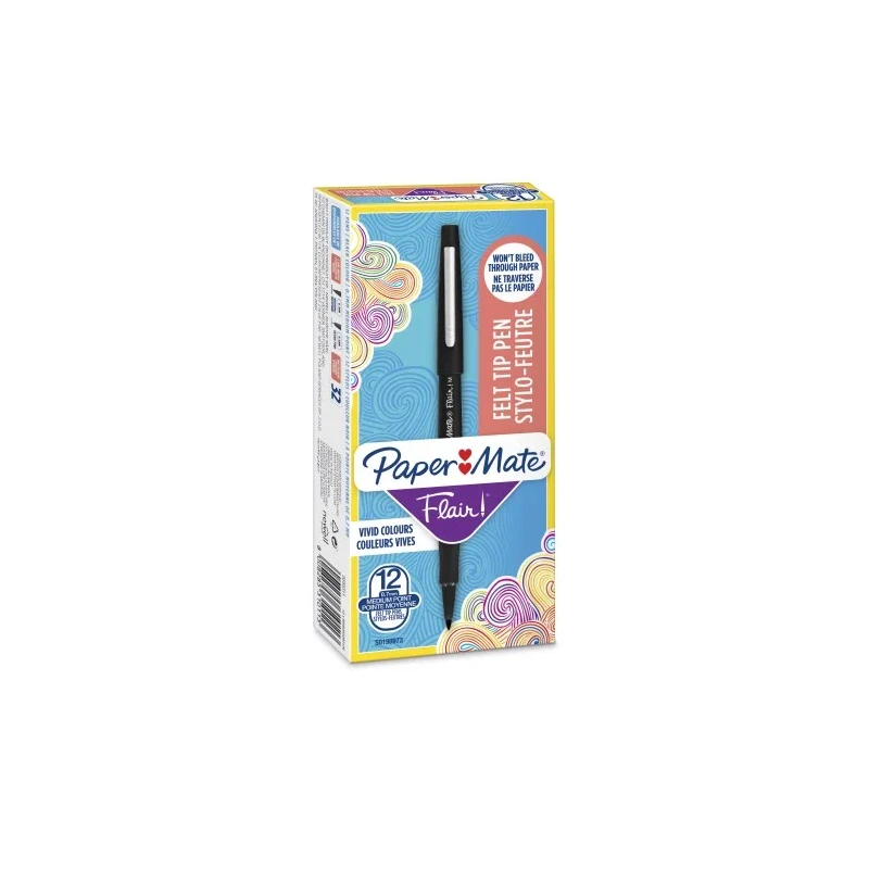 Paper Mate Ink Pen Black Ball Point Ink Pen 1 mm Tip Size S0190973