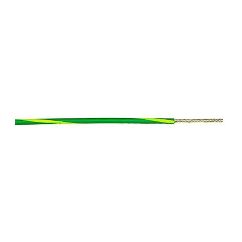 RS PRO Green Yellow 4 mm² 12 AWG Hook Up Wire, Copper Conductor, PVC Sheath, 100 m, 750V, IEC 60332-1 902-8432