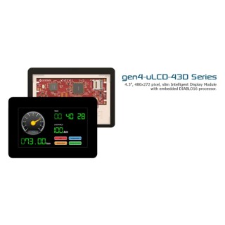 4D Systems gen4-uLCD-43D LCD Display Module 4.3 in 480 x 272 pixel I2C SPI TTL Interface Australia GEN4-ULCD-43D