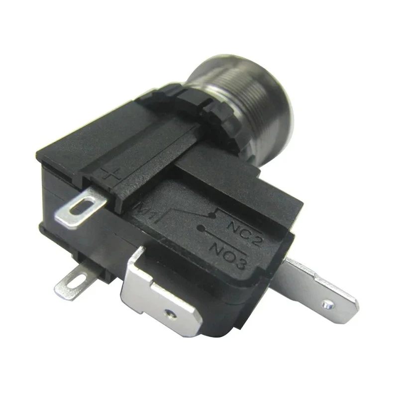 RS PRO Illuminated Push Button Switch Momentary Panel Mount 19.1 mm Cutout SPST White LED IP67 250 V AC 175-8119
