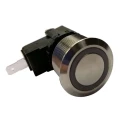 RS PRO Illuminated Momentary Push Button Switch, Panel Mount, 22.2 mm Cutout, SPST, White LED, IP67, 250 V ac 175-8190