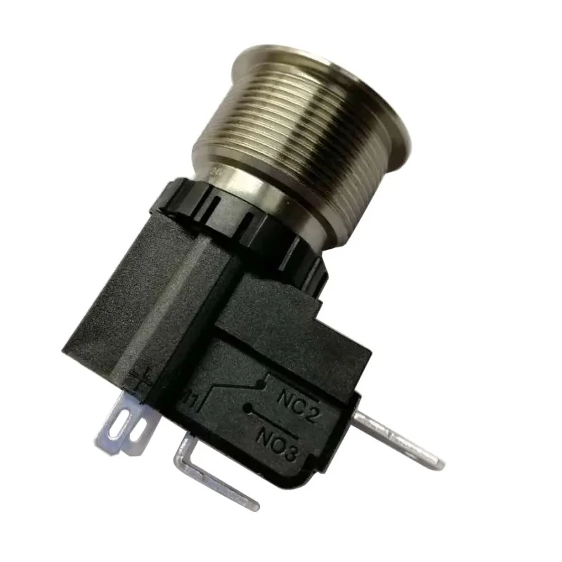 RS PRO Illuminated Momentary Push Button Switch, Panel Mount, 22.2 mm Cutout, SPST, White LED, IP67, 250 V ac 175-8190