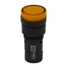 RS PRO Panel Mount Yellow LED Pilot Light 16 mm Cutout 230V ac IP40 Round 909-2480