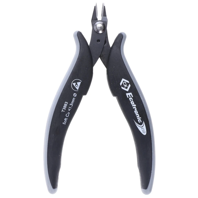 CK ESD Safe Full Flush Side Cutter with 2mm Jaw Width and 8mm Jaw Length T3883
