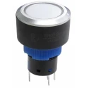 RS PRO Illuminated Momentary Push Button Switch Panel Mount SPDT 22.2 mm Cutout IP65 250V AC 175-8249
