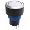 RS PRO Illuminated Momentary Push Button Switch Panel Mount SPDT 22.2 mm Cutout IP65 250V AC 175-8249