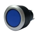 RS PRO Illuminated Momentary Push Button Switch, Panel Mount, Blue LED, SPDT, IP65, 22.2 mm Cutout, 250 V AC 175-8260