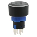 RS PRO Illuminated Momentary Push Button Switch Panel Mount SPDT Green LED 22.2 mm IP65 250 V 3, 5A 175-8256