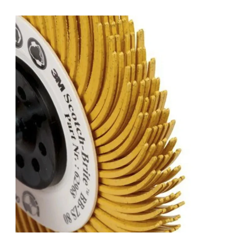 3M Abrasive Brush 76 mm Diameter P80 Grit Thermoplastic Resin Filaments, Max Speed 10000rpm FN520002620