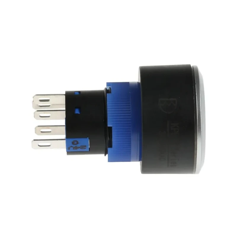 RS PRO Illuminated Momentary Push Button Switch Panel Mount SPDT Green LED 22.2 mm IP65 250 V 3, 5A 175-8256