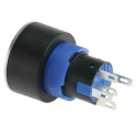 RS PRO Illuminated Momentary Push Button Switch Panel Mount SPDT Green LED 22.2 mm IP65 250 V 3, 5A 175-8256