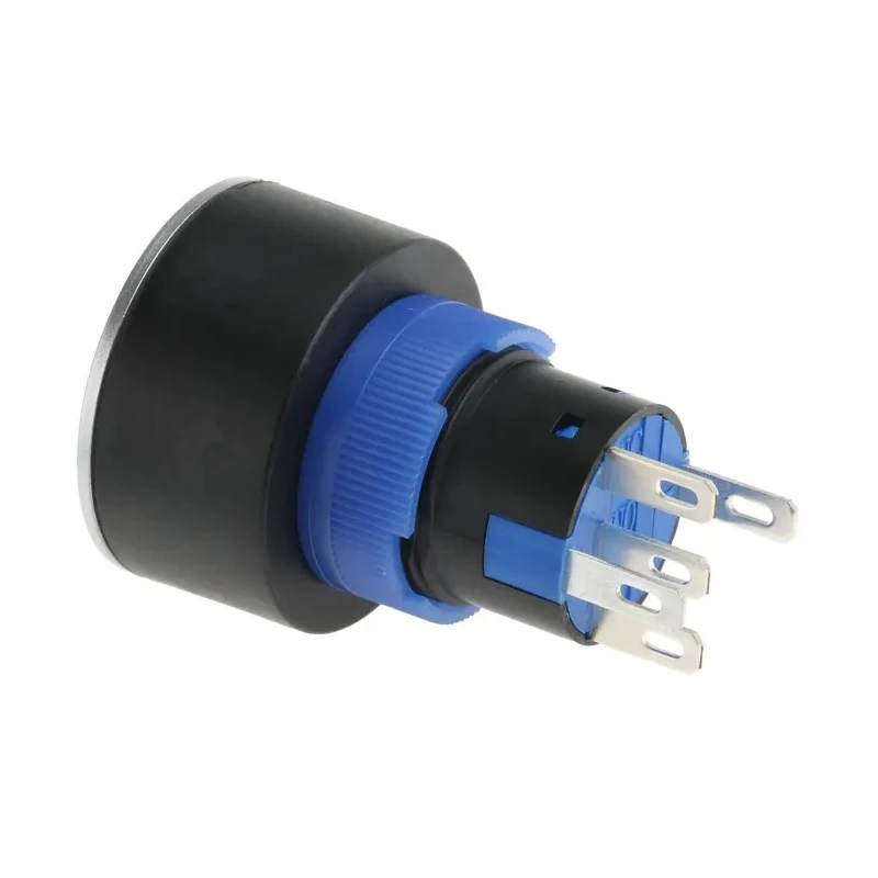 RS PRO Illuminated Momentary Push Button Switch Panel Mount SPDT Green LED 22.2 mm IP65 250 V 3, 5A 175-8256