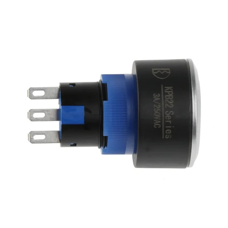 RS PRO Push Button Switch, Momentary, Panel Mount, 22.2 mm Cutout, DPDT, IP65, 250 V AC 3-5A 175-8267