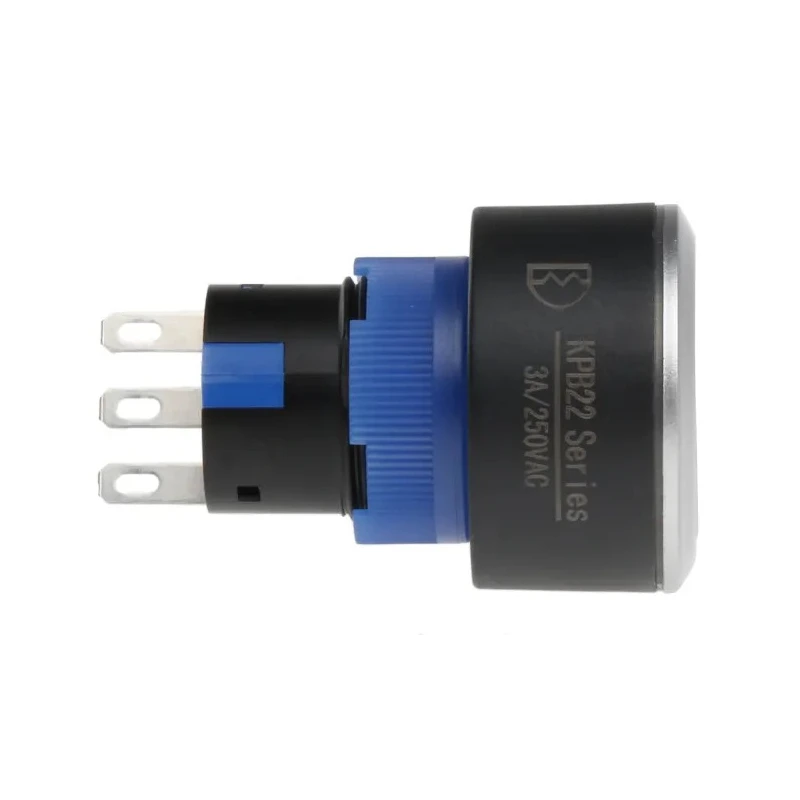 RS PRO Push Button Switch Momentary Panel Mount 22.2 mm Cutout SPDT IP65 250 V AC 175-8269