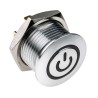 RS PRO Illuminated Momentary Push Button Switch Panel Mount SPST White LED IP67 36V DC 175-8453