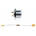 RS PRO Illuminated Momentary Push Button Switch Panel Mount SPST White LED IP67 36V DC 175-8453