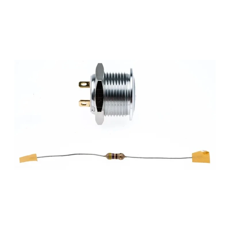 RS PRO Illuminated Momentary Push Button Switch Panel Mount SPST White LED IP67 36V DC 175-8453