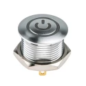 RS PRO Illuminated Momentary Push Button Switch Panel Mount SPST White LED IP67 36V DC 175-8453