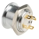 RS PRO Illuminated Push Button Switch Momentary Panel Mount SPST Red LED IP67 36V DC 175-8514